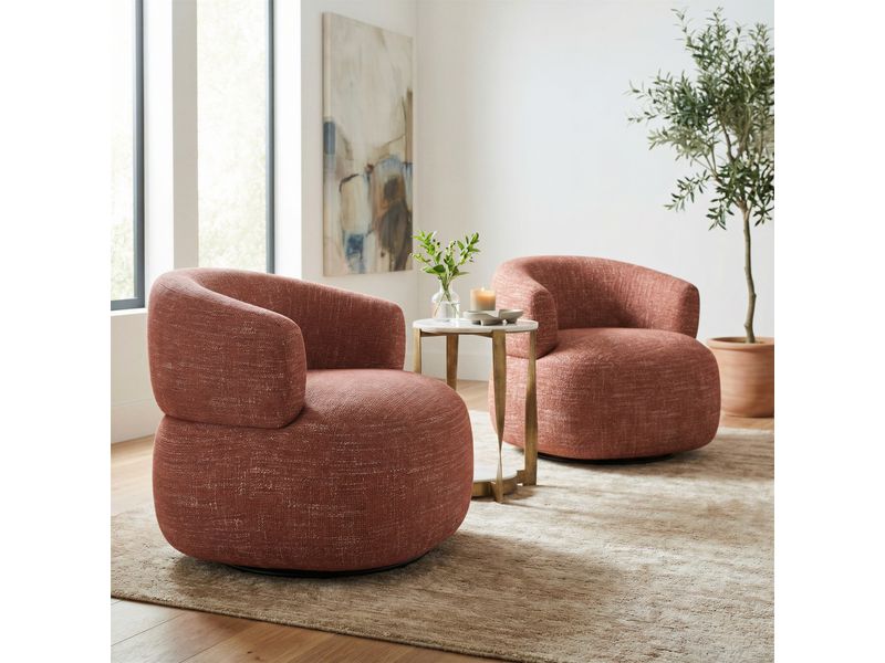 Venezia Swivel Chair Brown 9
