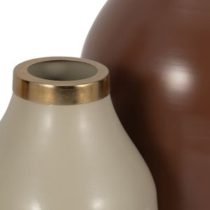 DUFFYHOLM SET OF 3 TAN VASES 12 (IN) 5