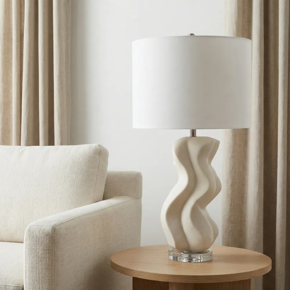 SLATECROSS WHITE LAMP 28 (IN)