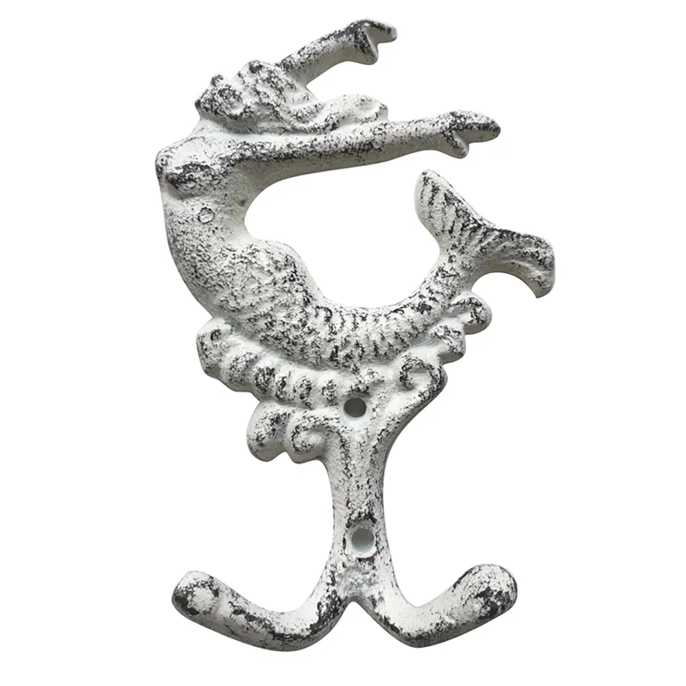 5-1/2" MERMAID DOUBLE HOOK WHITE