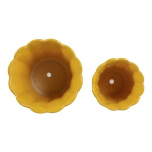 DEANGROVE SET OF 2 YELLOW PLANTER 7 (IN) 6