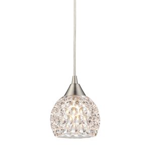 Kersey 5'' Wide 1-Light Mini Pendant - Satin Nickel 1