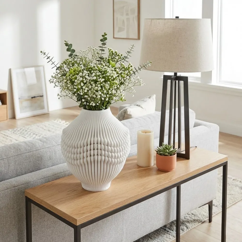 MURRAYHOLM IVORY VASE 16 (IN)