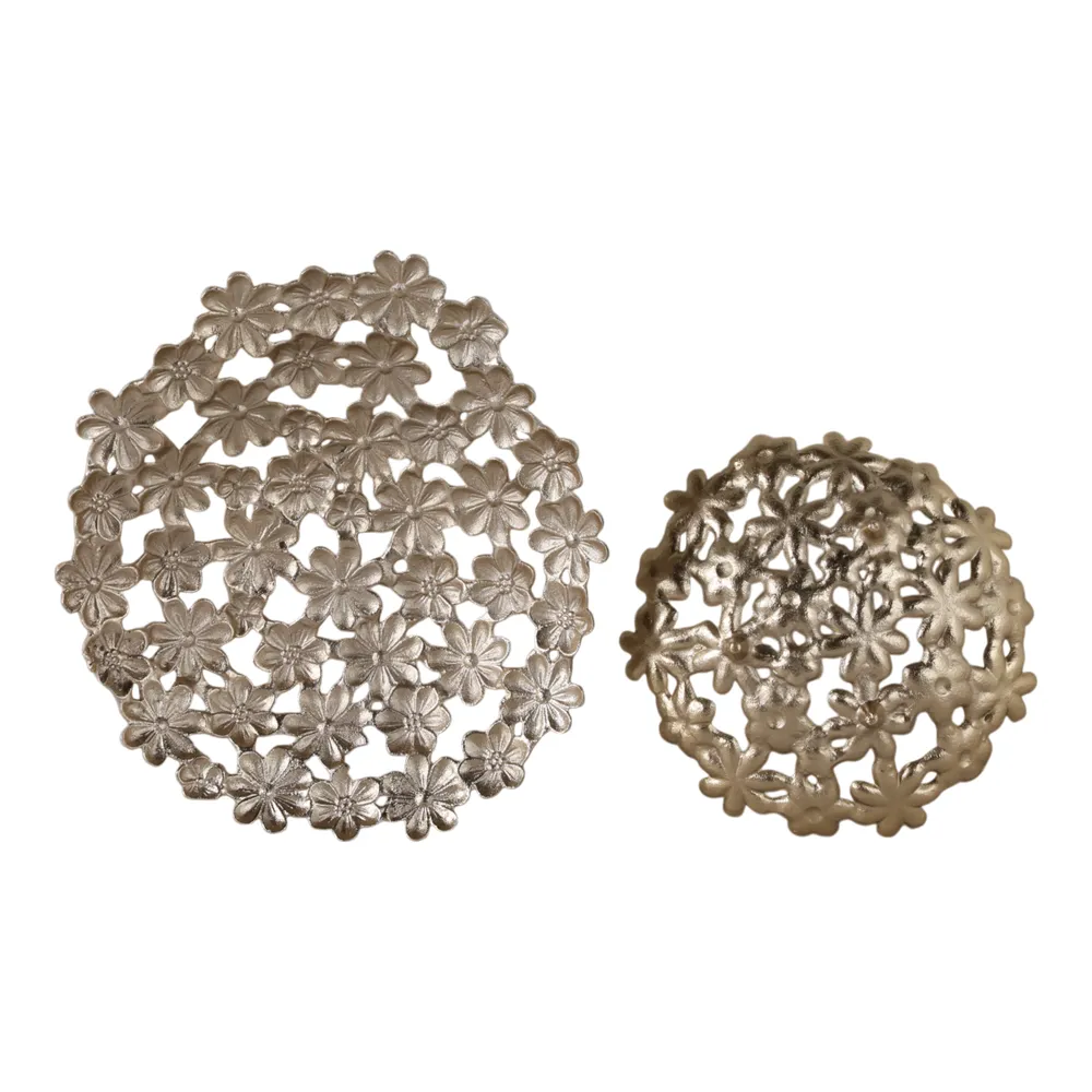 LYNNFORD SET OF 2 GOLD BOWLS 4 (IN)