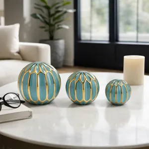 IVYPARK SET OF 3 BLUE ORBS 6 (IN) 12