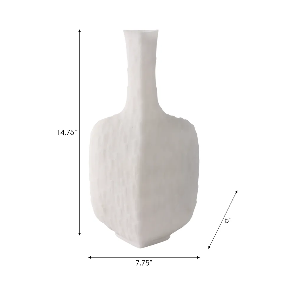 DOVERWORTH WHITE VASE 15 (IN)