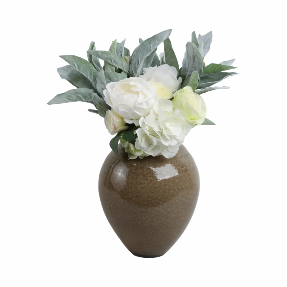BROGANFORD BROWN VASE 11 (IN)