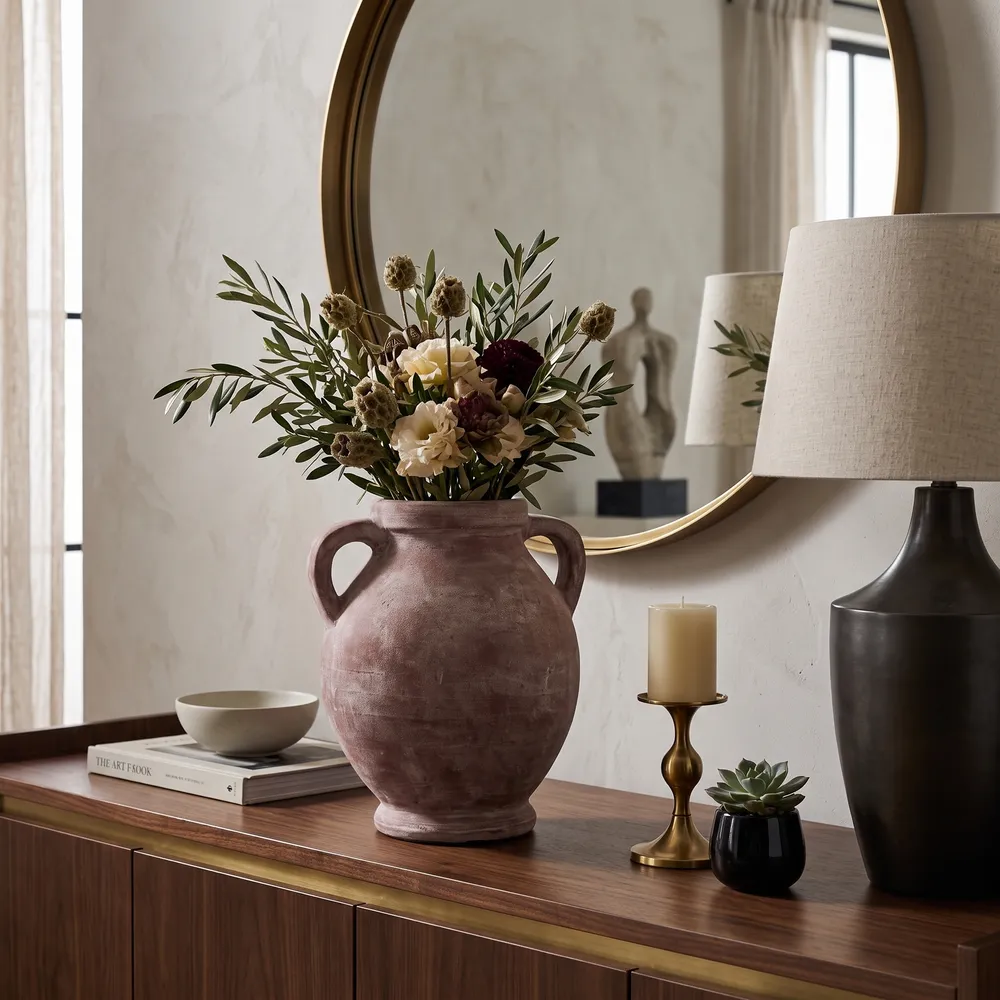 CHILTONLAND GREEN VASE 13 (IN)