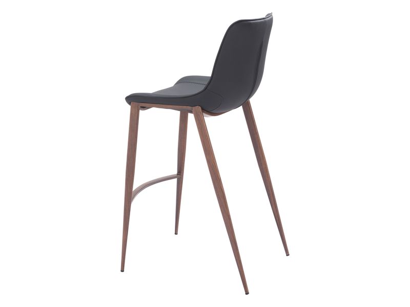 Magnus Barstool Black & Walnut 6