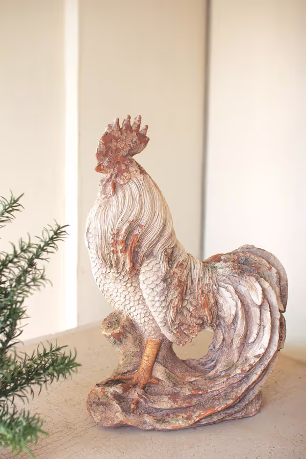 Faux Concrete Rooster