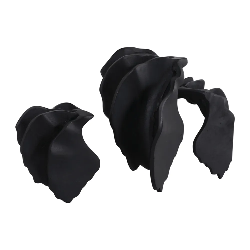 JORDANFORD SET OF 3 BLACK WALL SCULPTURES 11 (IN)