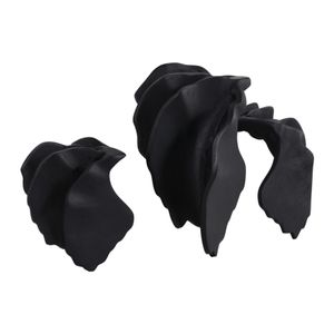 JORDANFORD SET OF 3 BLACK WALL SCULPTURES 11 (IN) 3