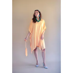 Cumin Kaftan with Matching Bag 6