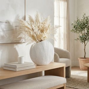 MARCHOLM WHITE VASE 15 (IN) 11