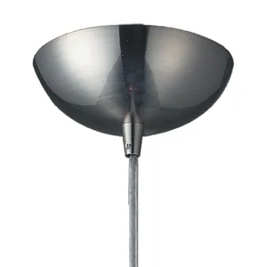 Milan 3'' Wide 1-Light Mini Pendant - Satin Nickel with Fire Red Glass 3