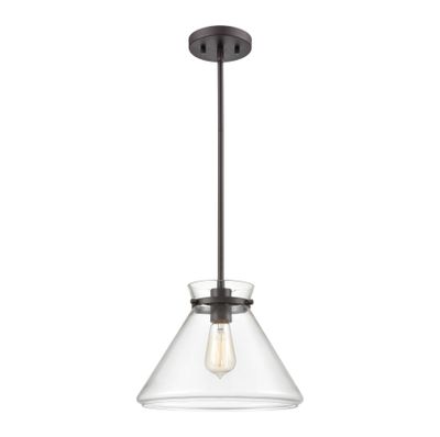 Mickley 12″ Wide 1-Light Mini Pendant - Oil Rubbed Bronze