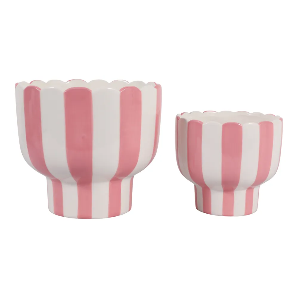 HARDYGROVE SET OF 2 PINK PLANTER 7 (IN)