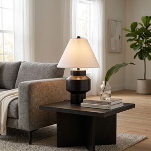 SHAYRUN BLACK LAMP 22 (IN) 2