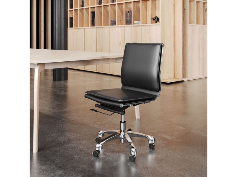 Lider Plus Armless Office Chair Black 2
