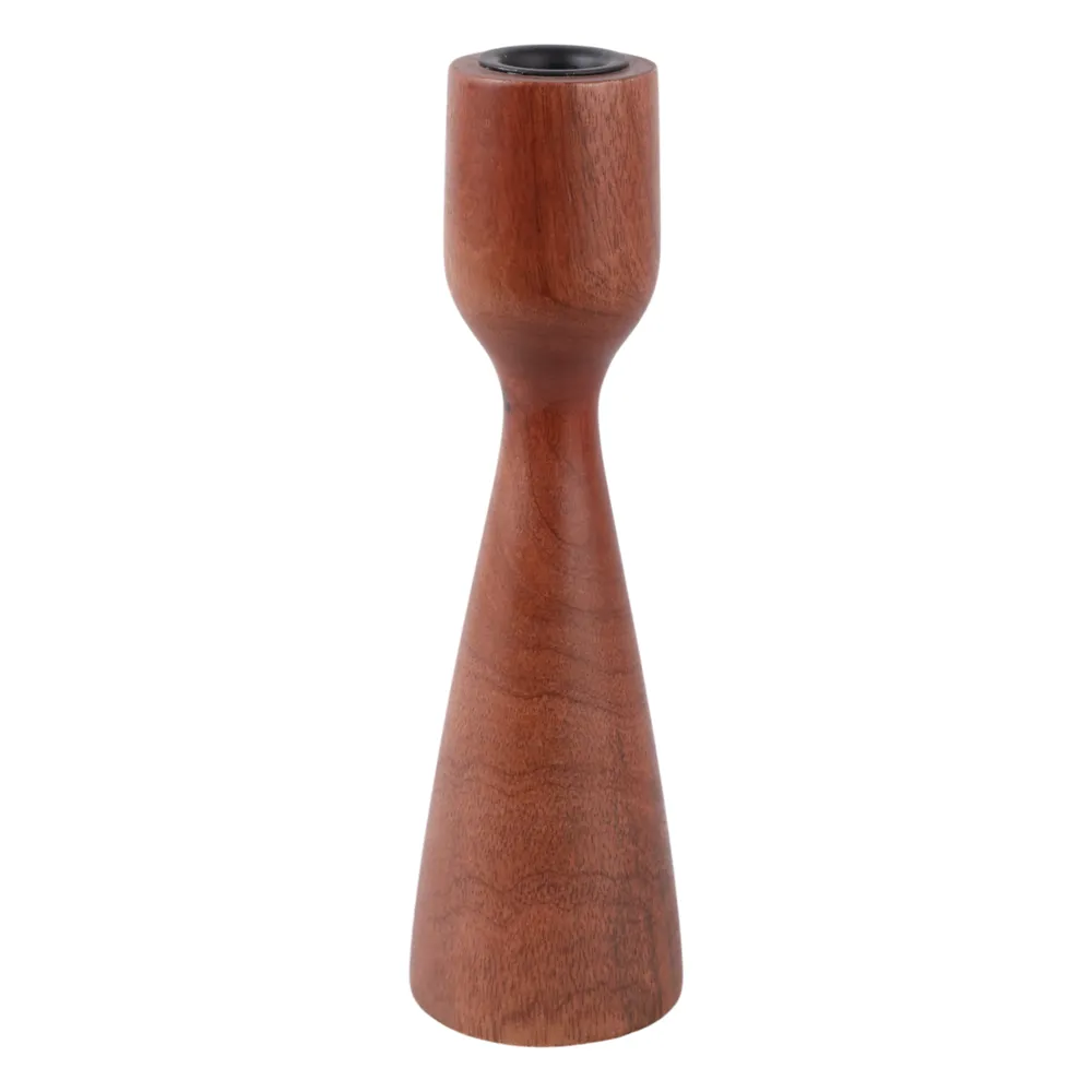 FARLEYSIDE BROWN CANDLE HOLDER 10 (IN)