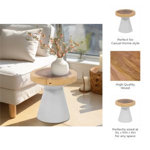 JASPERHOLM WHITE TABLE 16 (IN) 9
