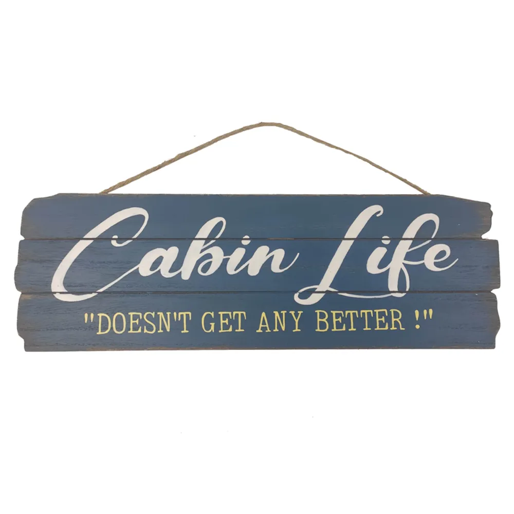 18" CABIN LIFE PLAQUE