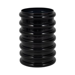 HUTTONSIDE BLACK GLASS VASE 9 (IN) 1