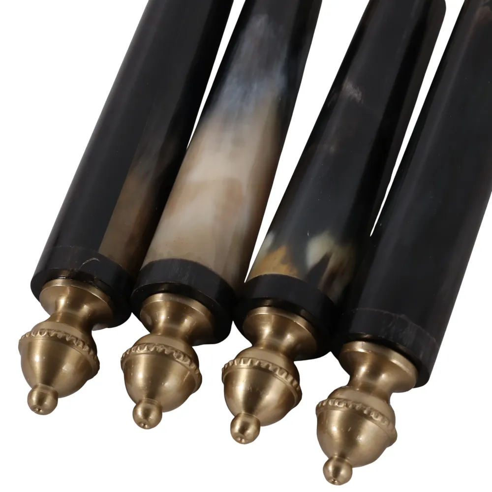 HAZENWORTH SET OF 4 BLUE BAR ACCESSORIES 2 (IN)
