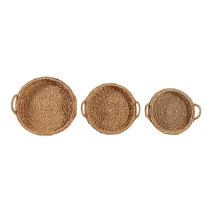 THEADALE SET OF 3 BROWN TRAY 8 (IN) 8