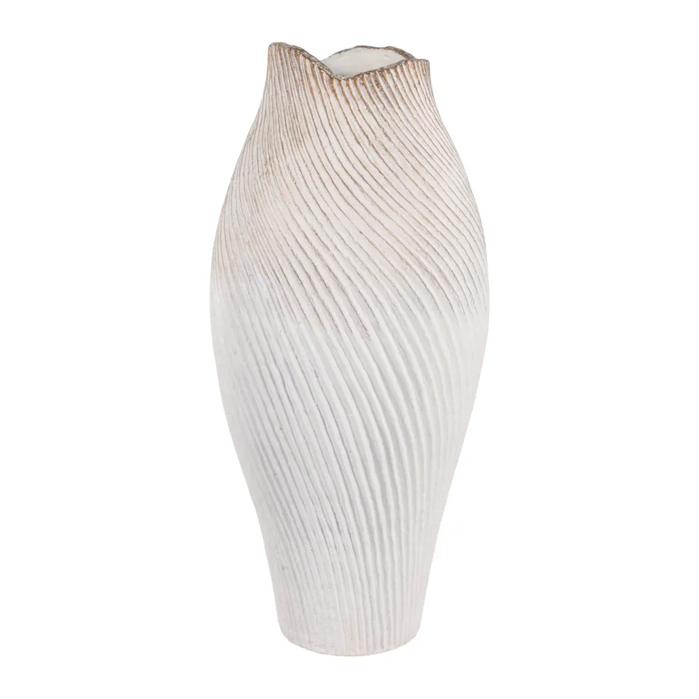 DENNINGLAND WHITE VASE 26 (IN)