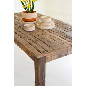 Recycled Truck Wood Dining Table 4
