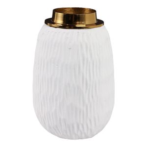 ADLERCREST WHITE VASE 9 (IN) 4