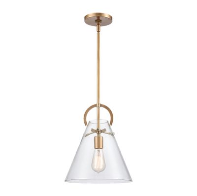 Gabby 11″ Wide 1-Light Mini Pendant - Brass