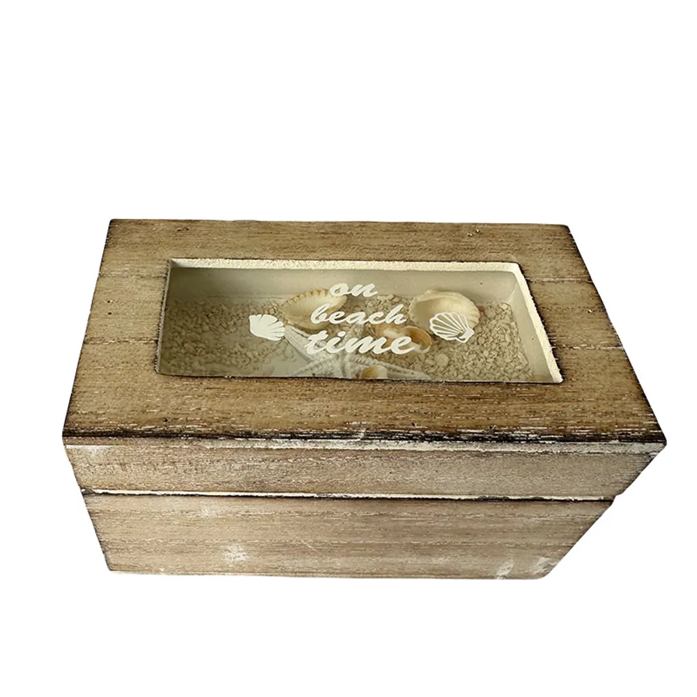 7" WINDOW BOX WITH ON BEACH TIME