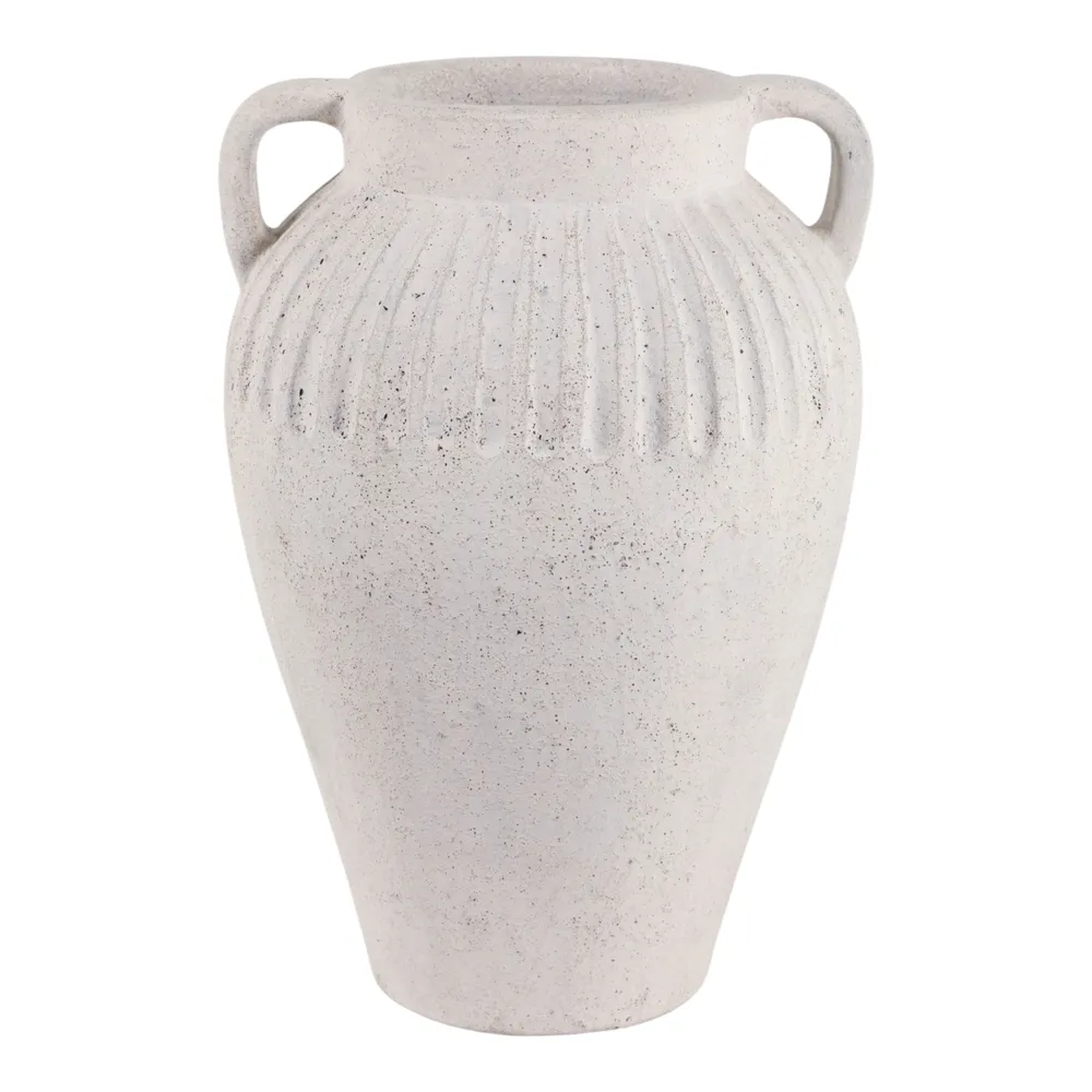 WOODSONHAVEN WHITE VASE 18 (IN)