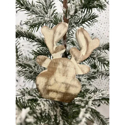 Mango Wood Moose Head 3x4.25in
