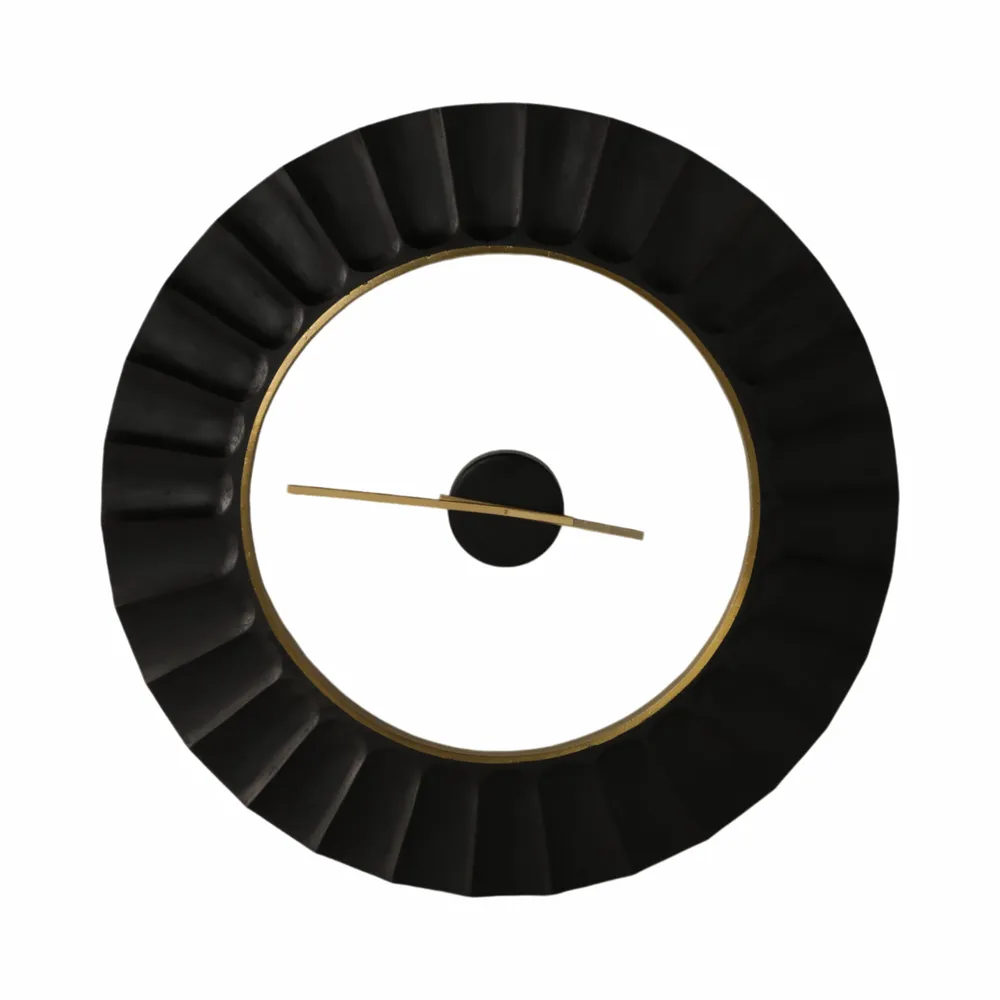 TROYWELL BLACK WALL CLOCK 40 (IN)