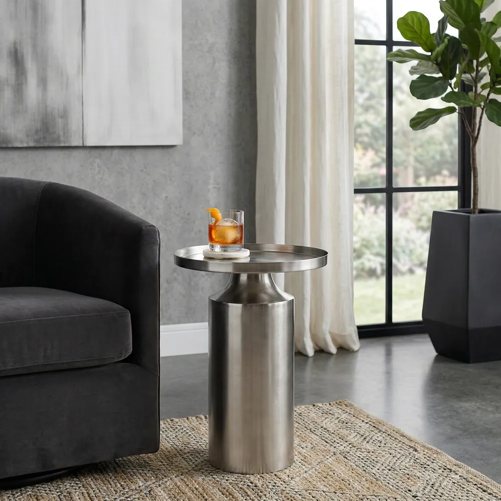 BRENTONMILL SILVER TABLE 20 (IN)