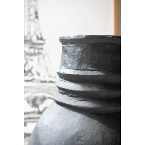 Set of 2 Paper Mache Oval Urns 2