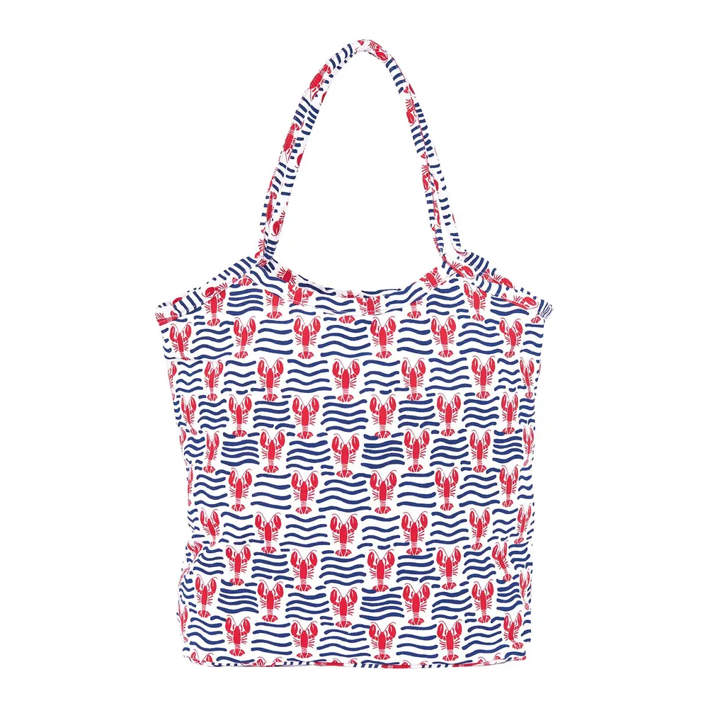 Lobster Waves Canvas Bucket Bag