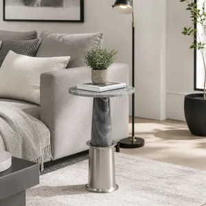 NADIARIDGE GRAY TABLE 22 (IN) 8