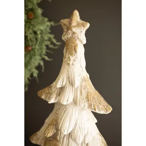 Antique White Faux Concrete Christmas Tree 5