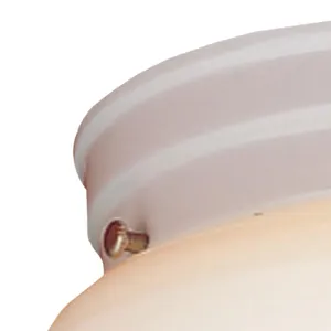Elowen 8'' Wide 1-Light Flush Mount - White 3