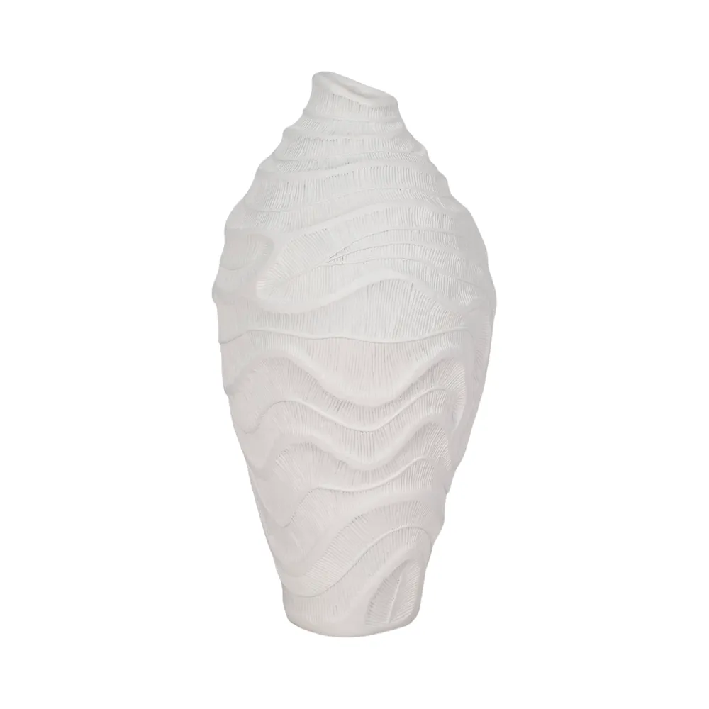 CAMDENSHAW WHITE VASE 14 (IN)