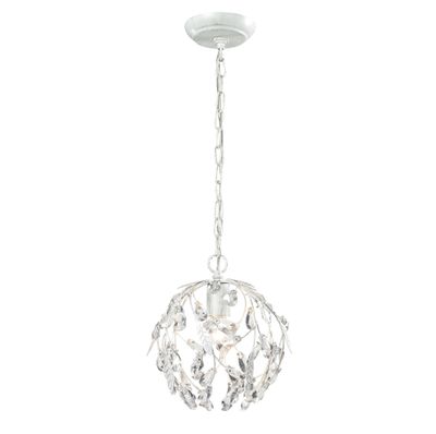 Circeo 10″ Wide 1-Light Mini Pendant - Antique White