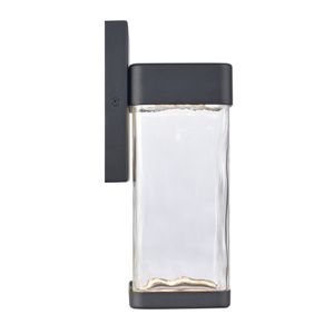 Cornice 9.75'' High Integrated LED Outdoor Sconce - Charcoal Black 4