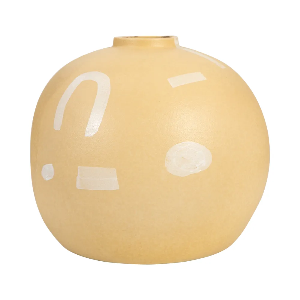 TIPTONTON YELLOW VASE 9 (IN)