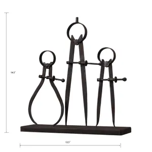 Compass and Caliper - Antique Black 2