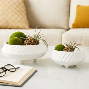 GILBERTRUN SET OF 2 WHITE BOWLS 6 (IN) 10