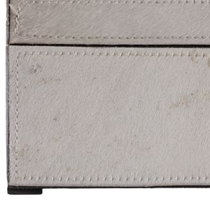 ESSEXLAND SET OF 2 IVORY BOXES 6 (IN) 8